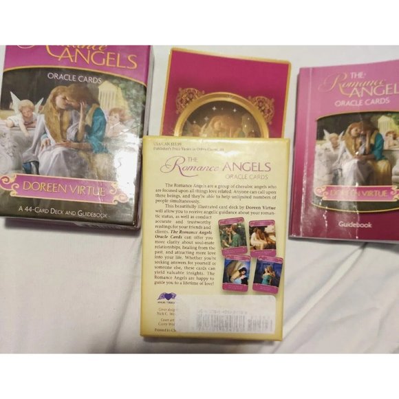 Vtg Romance Angels Oracle Cards Deck & Guidebook by Doreen Virtue OOP Original - Picture 2 of 16